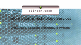 What Clinton.tech website looked like in 2020 (3 years ago)