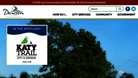 What Cityofdenison.com website looked like in 2020 (4 years ago)