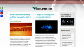 What Codelifter.com website looked like in 2020 (3 years ago)