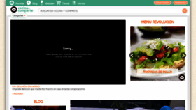 What Cocinaycomparte.com website looked like in 2020 (3 years ago)