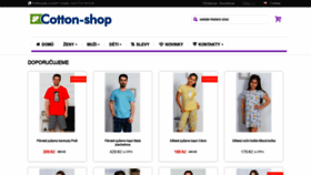 What Cotton-shop.cz website looked like in 2020 (3 years ago)