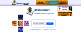 What Catholicdirectory.org website looked like in 2020 (3 years ago)