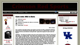 What Crimsonredsports.com website looked like in 2020 (3 years ago)