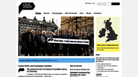 What Civicvoice.org.uk website looked like in 2020 (3 years ago)