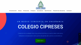 What Colegiocipreses.com website looked like in 2020 (3 years ago)