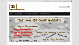 What Cheappegboard.com website looked like in 2020 (3 years ago)