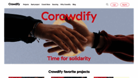 What Crowdify.net website looked like in 2020 (3 years ago)