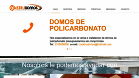 What Construdomos.com.mx website looked like in 2020 (3 years ago)