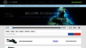 What Csgoshop.com website looked like in 2020 (3 years ago)