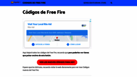 What Codigosfreefire.gratis website looked like in 2020 (3 years ago)