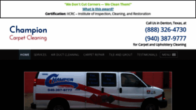 What Championcarpetcleaning.com website looked like in 2020 (3 years ago)