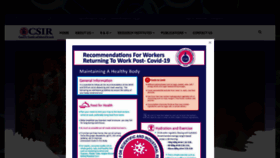 What Csir.org.gh website looked like in 2020 (3 years ago)