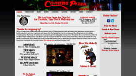 What Conanspizza.com website looked like in 2020 (3 years ago)