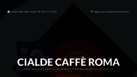 What Cialde-caffe-roma.it website looked like in 2020 (3 years ago)