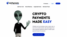 What Coinpayments.net website looked like in 2020 (3 years ago)
