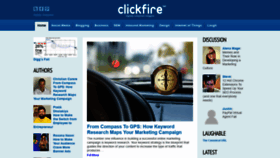 What Clickfire.com website looked like in 2020 (3 years ago)