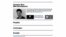 What Christian-baer.com website looked like in 2020 (3 years ago)