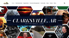 What Clarksvillear.gov website looked like in 2020 (3 years ago)