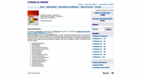 What Chemicalpapers.com website looked like in 2020 (3 years ago)