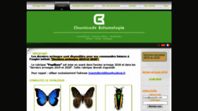 What Chaminade-entomologie.com website looked like in 2020 (3 years ago)