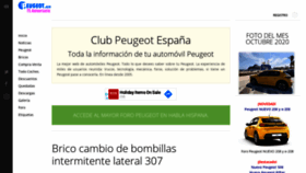 What Clubpeugeot.es website looked like in 2020 (3 years ago)