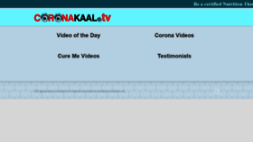 What Coronakaal.tv website looked like in 2020 (3 years ago)