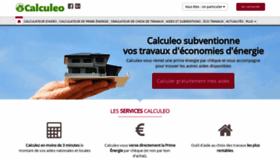What Calculeo.fr website looked like in 2020 (3 years ago)