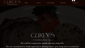 What Curlysfamilyrestaurant.com website looked like in 2020 (3 years ago)