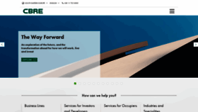 What Cbre.rs website looked like in 2020 (3 years ago)