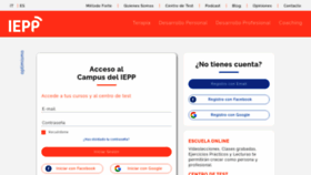 What Campus.iepp.es website looked like in 2020 (3 years ago)