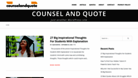 What Counselandquote.com website looked like in 2020 (3 years ago)