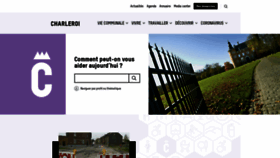 What Charleroi.be website looked like in 2020 (3 years ago)