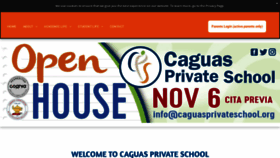What Caguasprivateschool.com website looked like in 2020 (3 years ago)