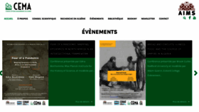 What Cema-northafrica.org website looked like in 2020 (3 years ago)
