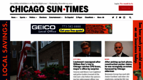 What Chicago.suntimes.com website looked like in 2020 (3 years ago)