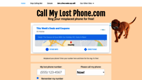 What Callmylostphone.com website looked like in 2020 (3 years ago)