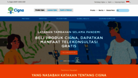What Cigna.co.id website looked like in 2020 (4 years ago)
