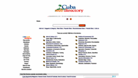 What Cubawebdirectory.com website looked like in 2020 (3 years ago)