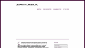 What Cedarstreetcommercial.com website looked like in 2020 (3 years ago)