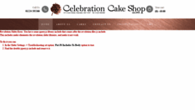 What Celebrationcakeshop.com website looked like in 2020 (3 years ago)