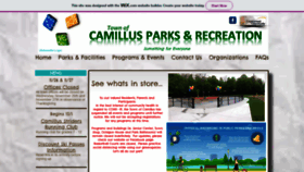 What Camillusrecreation.com website looked like in 2020 (3 years ago)