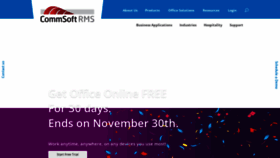 What Commsoft-rms.com website looked like in 2020 (3 years ago)
