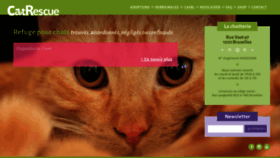 What Catrescue.be website looked like in 2020 (3 years ago)