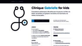 What Cliniquegabrielle.be website looked like in 2020 (3 years ago)