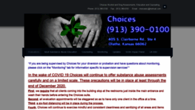 What Choiceskc.com website looked like in 2020 (3 years ago)