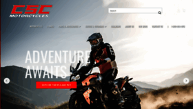 What Cscmotorcycles.com website looked like in 2020 (3 years ago)