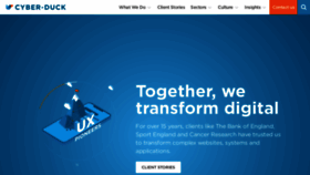 What Cyber-duck.co.uk website looked like in 2020 (3 years ago)