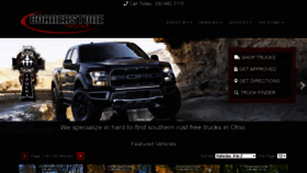 What Cornerstonetrucks.com website looked like in 2020 (3 years ago)
