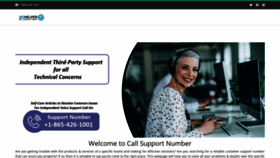 What Call-support-number.com website looked like in 2020 (3 years ago)