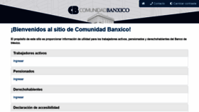 What Comunidad.banxico.org.mx website looked like in 2020 (3 years ago)